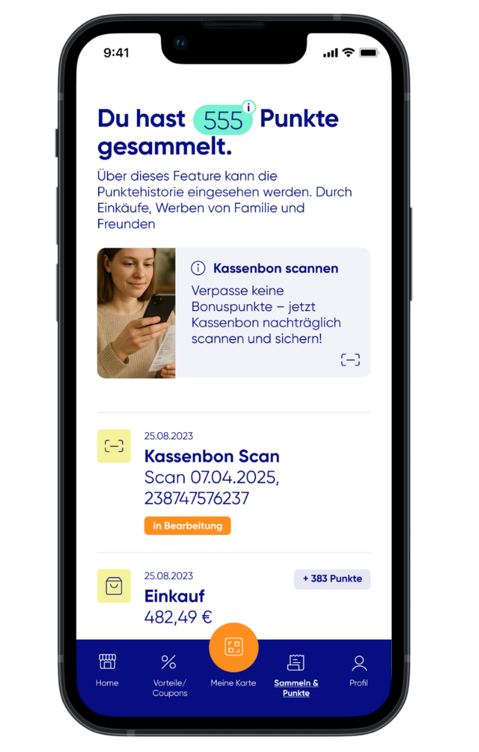 Bilder für neue Menüleiste(1) Loyalty App Kundenkarte